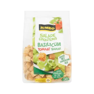 Huismerk Saladecroutons Basilicum Tomaat Smaak
