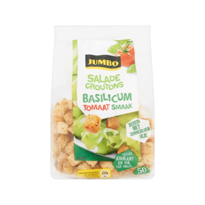 Huismerk Saladecroutons Basilicum Tomaat Smaak
