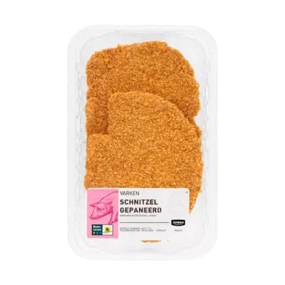 Huismerk Varken Schnitzel Gepaneerd 2 Stuks
