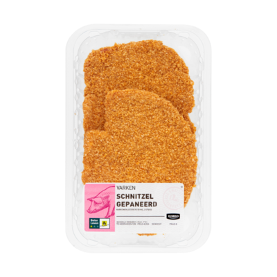 Huismerk Varken Schnitzel Gepaneerd 2 Stuks