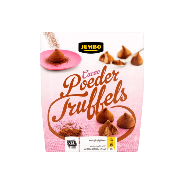 Huismerk Cacao Poeder Truffels