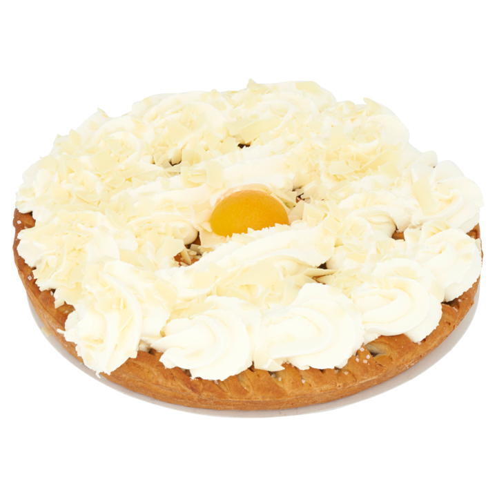Huismerk Gebak en Banket Abrikozenvlaai Slagroom Heel
