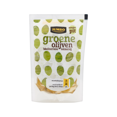 Huismerk Groene Olijven Zonder Pit