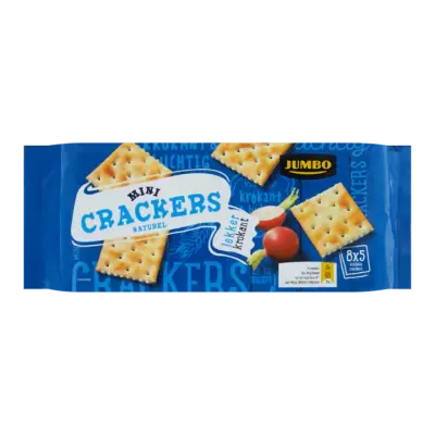 Huismerk Mini Crackers Naturel 8 x 5 Stuks