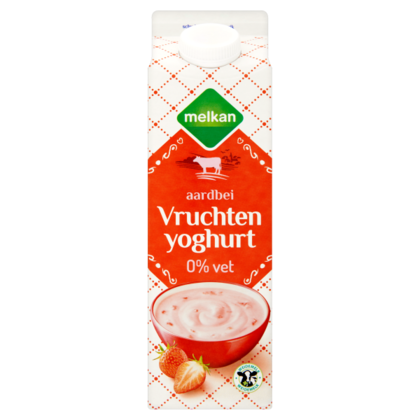 Huismerk Magere vruchtenyoghurt aardbei