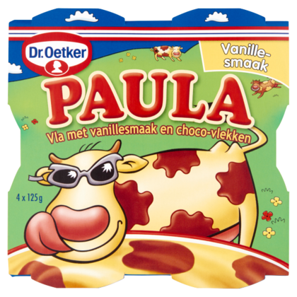 Dr. Oetker Paula vanillevla met chocoladevlekken