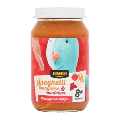 Huismerk Spaghetti Bolognese & Rundvlees 8+ Maanden