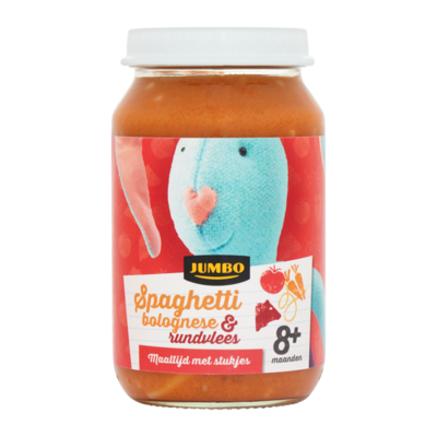 Huismerk Spaghetti Bolognese & Rundvlees 8+ Maanden