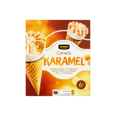 Huismerk Cornets Karamel