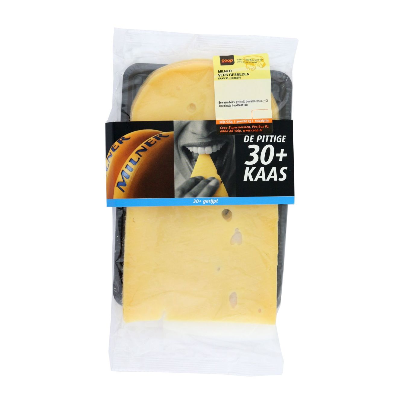 Milner Gerijpte 30+ Kaas Gesneden