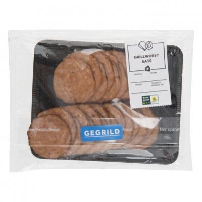 Huismerk Grillworst saté
