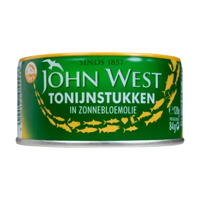 John West Tonijnstukken in Zonnebloemolie