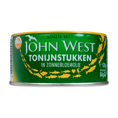 John West Tonijnstukken in Zonnebloemolie