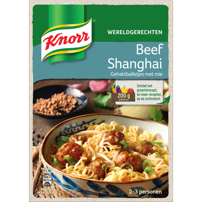 Knorr Wereldgerechten Chinese beef Shanghai