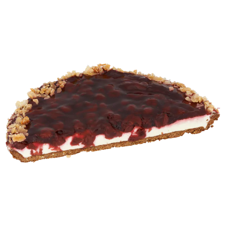 Huismerk Kersen Vanille Bavaroisvlaai Half