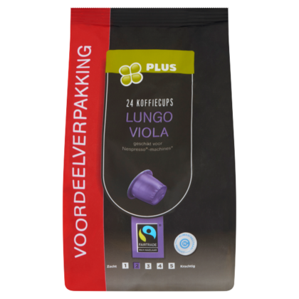 Huismerk Koffiecups Lungo Viola Fairtrade