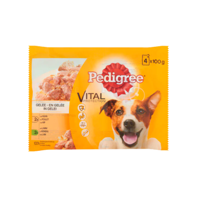 Pedigree Hondenvoer Nat Vital Protection in Gelei 4 Maaltijdzakjes x