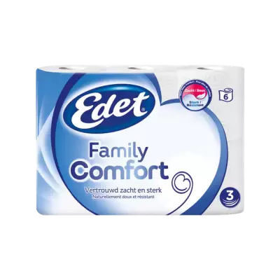 Edet Family Comfort 3-Laags Toiletpapier 6 Rollen