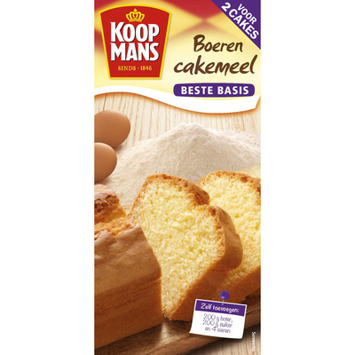 Koopmans Boerencakemeel voor 2 cakes