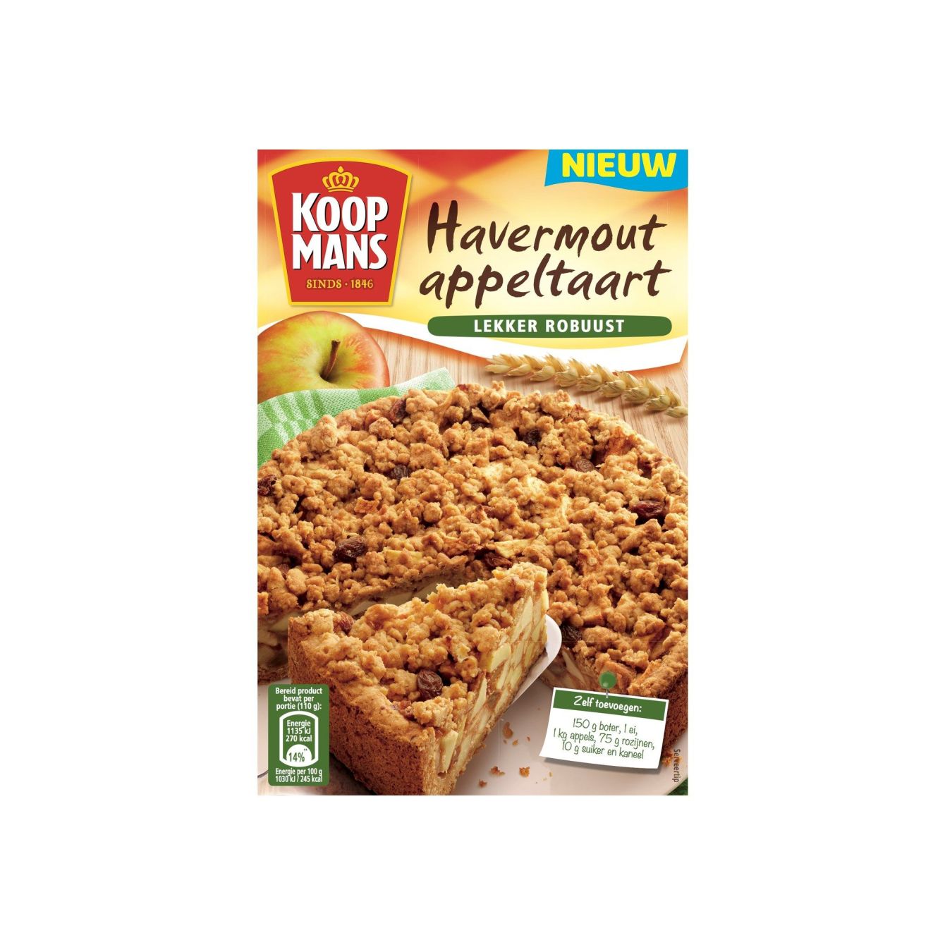 Koopmans Mix Voor Havermout Appeltaart