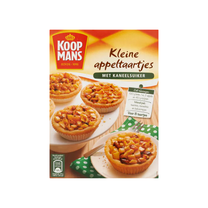 Koopmans Mix voor Kleine Appeltaartjes met Kaneelsuiker