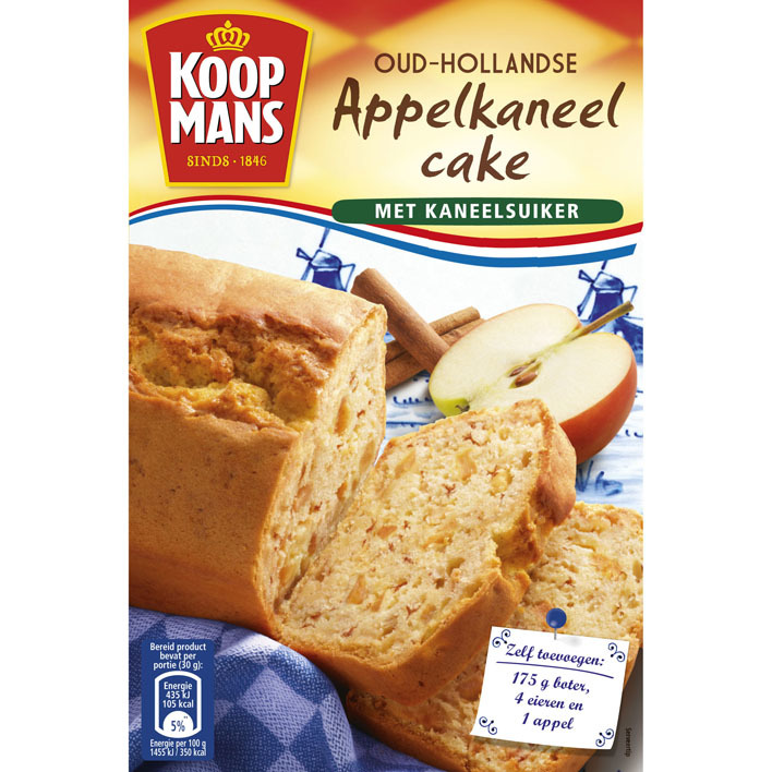 Koopmans Mix voor appel-kaneelcake