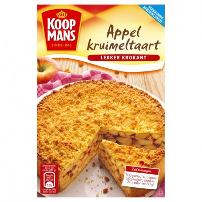 Koopmans Mix voor appelkruimeltaart