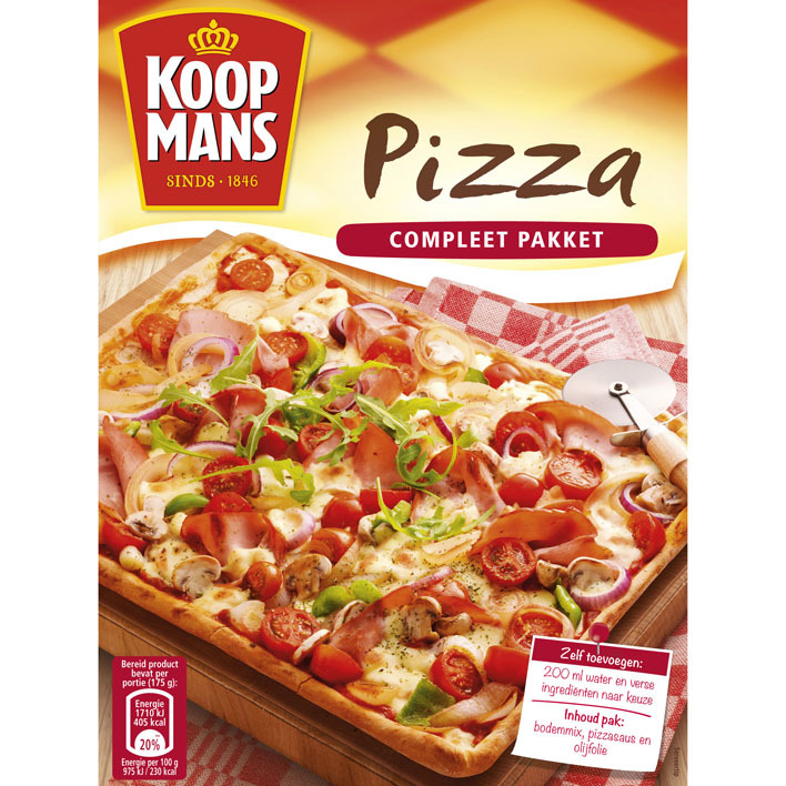Koopmans Mix voor pizzabodem compleet