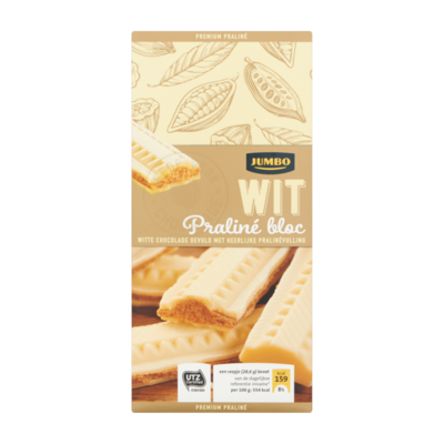 Huismerk Wit Praliné Bloc