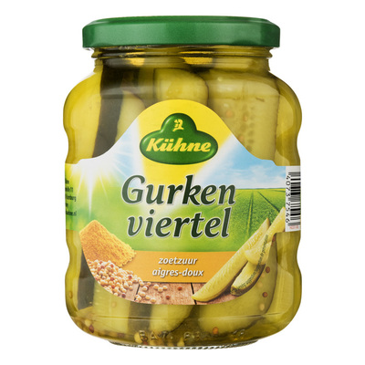 Kuhne Ambachtelijke gurkenviertel zoetzuur
