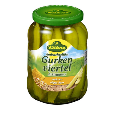 Kuhne Ambachtelijke gurkenviertel zoetzuur
