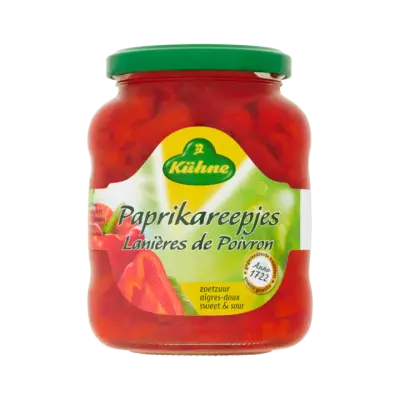 Kühne Paprikareepjes Zoetzuur