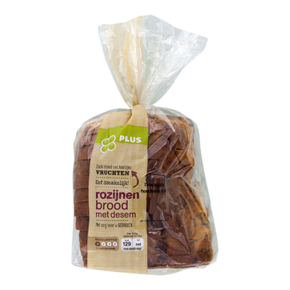 Huismerk Rozijnenbrood met desem