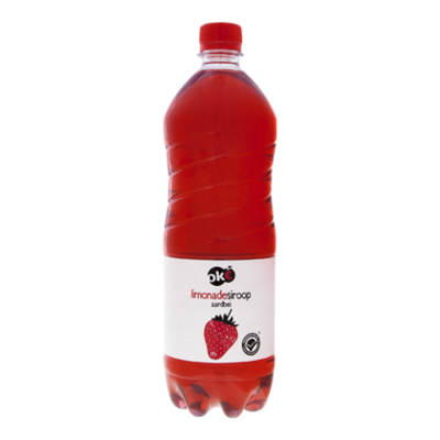 Budget Huismerk Siroop aardbei