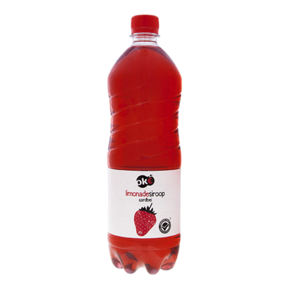 Budget Huismerk Siroop aardbei