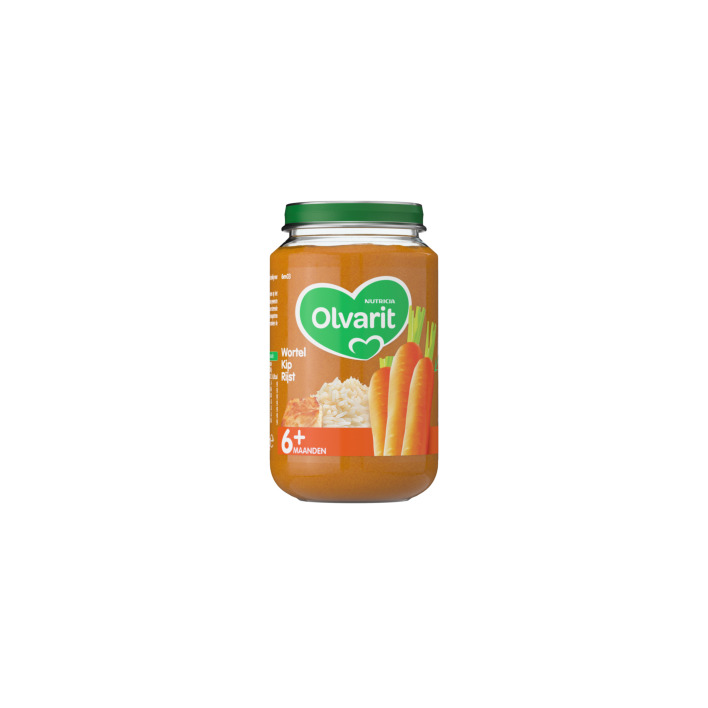 Olvarit Wortel kip rijst 6 mnd
