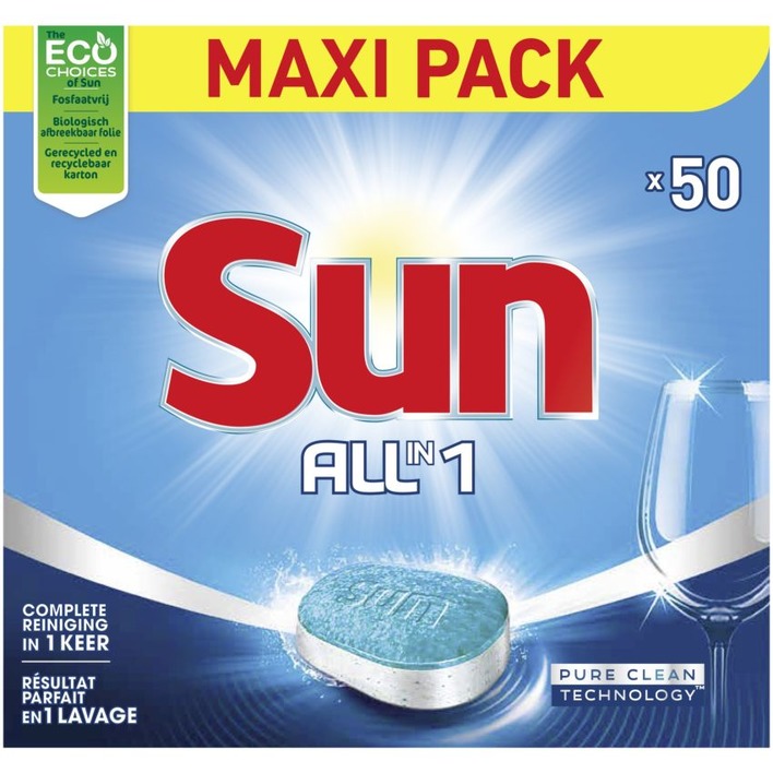 Sun All in 1 vaatwastabletten