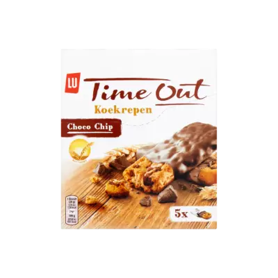 LU Time Out Koek Repen Choco Chip 5 Koekjes