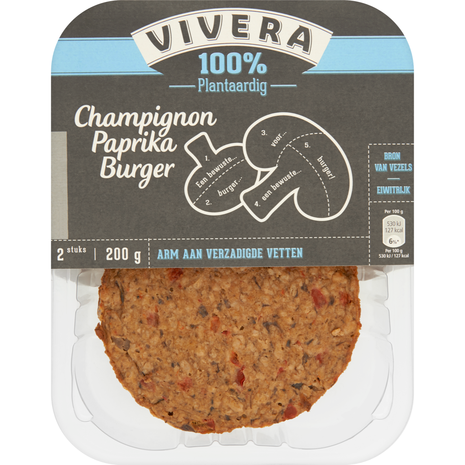 Vivera Champignon paprika burger