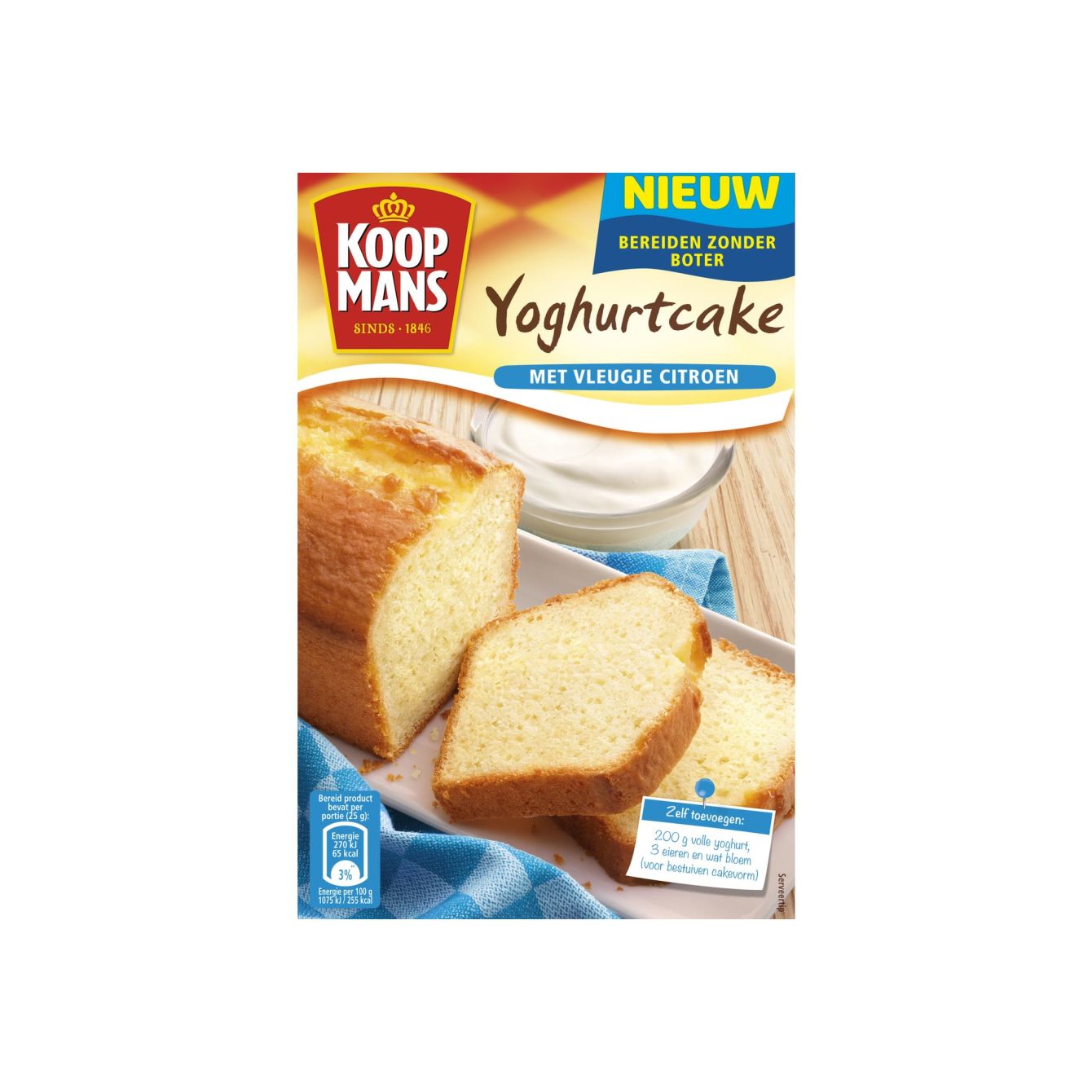 Koopmans Mix Voor Yoghurtcake Met Vleugje Citroen 370gr