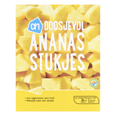 Huismerk Doosjevol ananasstukjes