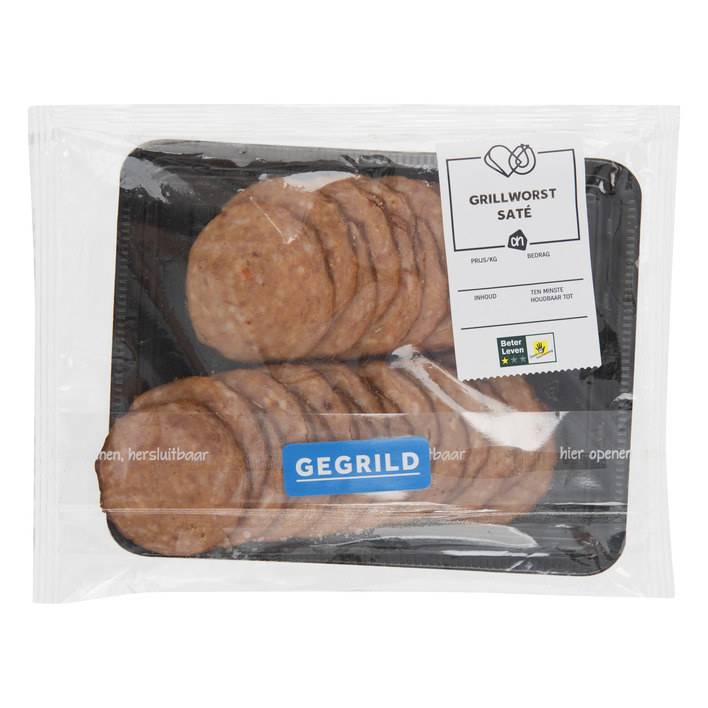 Huismerk Grillworst saté