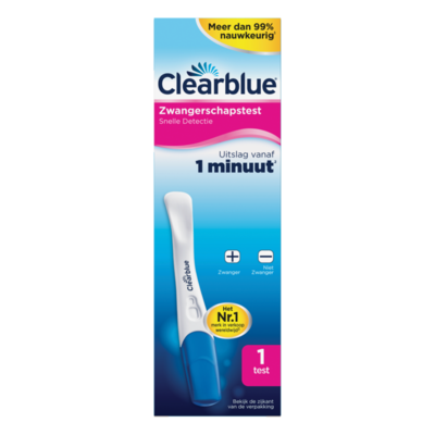 Clearblue Snelle Detectie Zwangerschapstest, set van 1 test