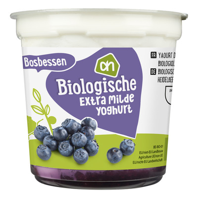 Huismerk Biologisch Extra milde yoghurt bosbes
