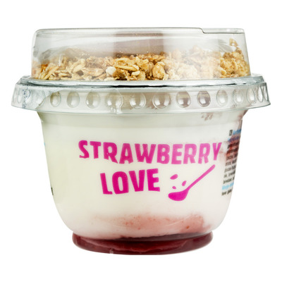Huismerk Yoghurt muesli aardbei