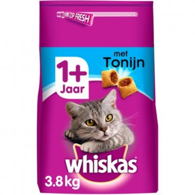 Whiskas Kattenvoer droog tonijn 1+ jaar