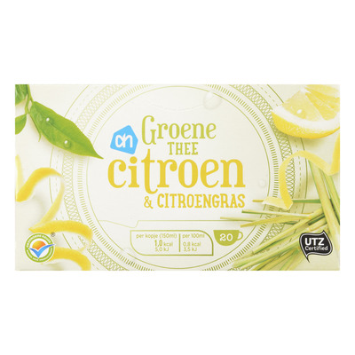 Huismerk Groene thee citroen & citroengras