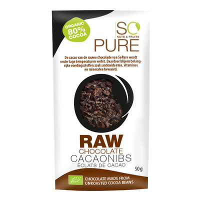 So Pure Raw chocolate cocoa nibs