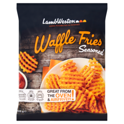 Lamb Weston Waffle fries seasoned
