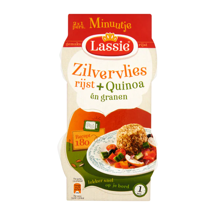 Lassie Minuutje Zilvervlies Rijst + Quinoa én Granen